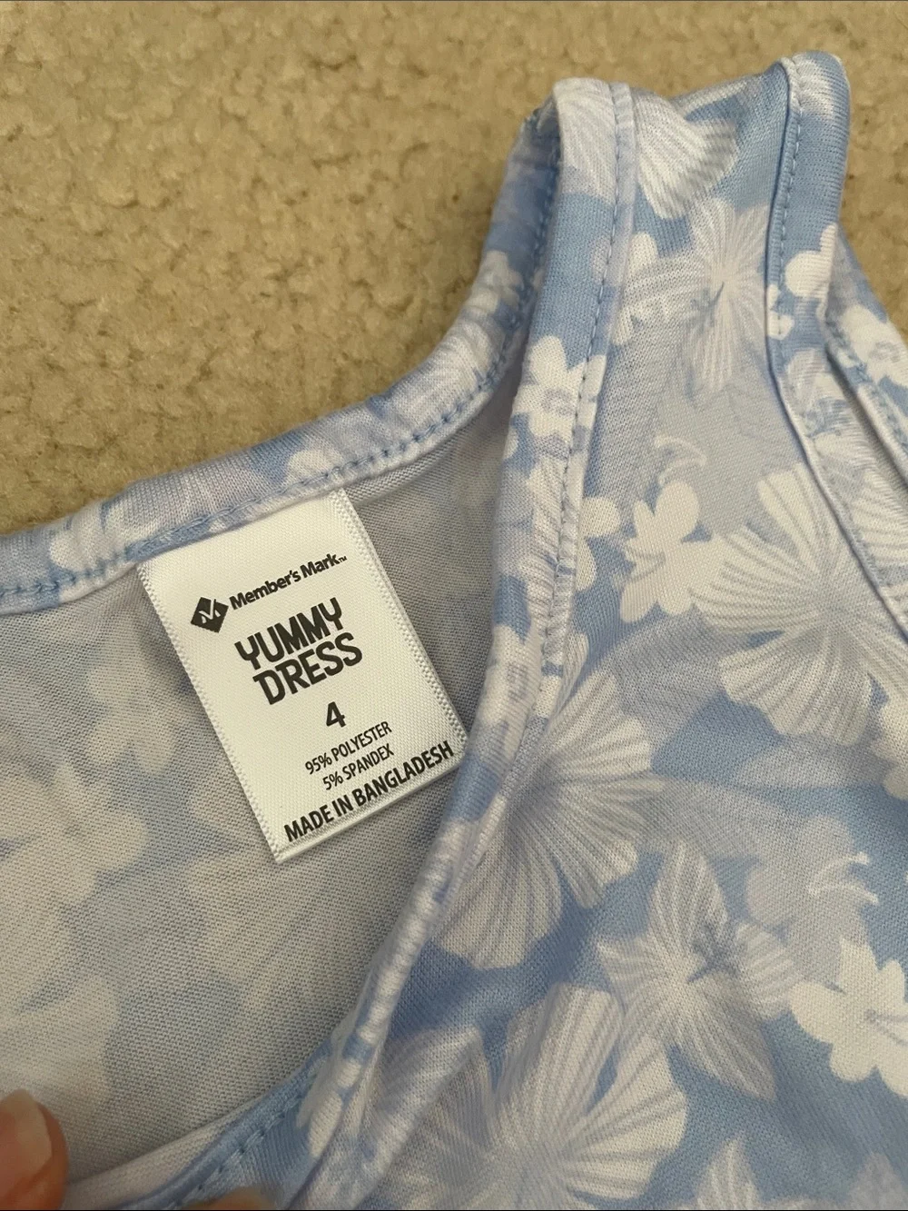 Girls Tank Dress Trio — Blue Floral, Pink Butterfly, Red Strawberry